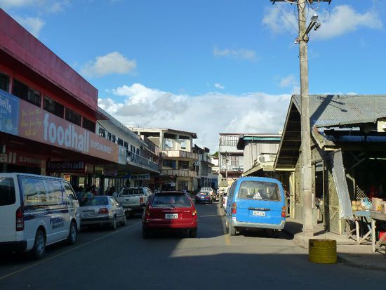 Wir fuhren zum einkaufen weiter in die Stadt.