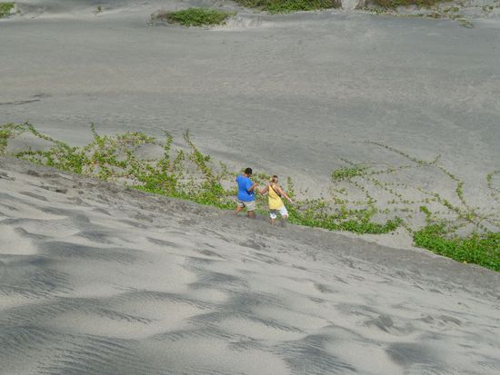 Nach einer kurzen Pause on the top gings wieder runter.