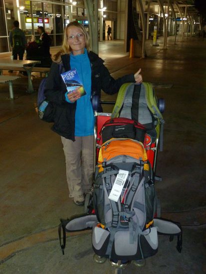 Mit 2h Verspätung endlich in Sydney, es waren 10°C....