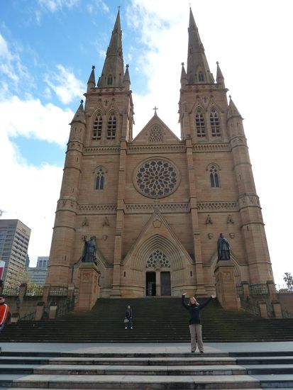 Erste Station: die älteste Kirch Australiens, hat letztes Jahr gerade ein schickes Makeover bekommen