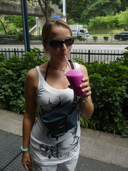 Super für zwischendurch: ein eisssssskalter Drachenfruchtsmoothie