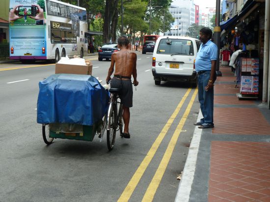 Überall gesehen: Pappsammler