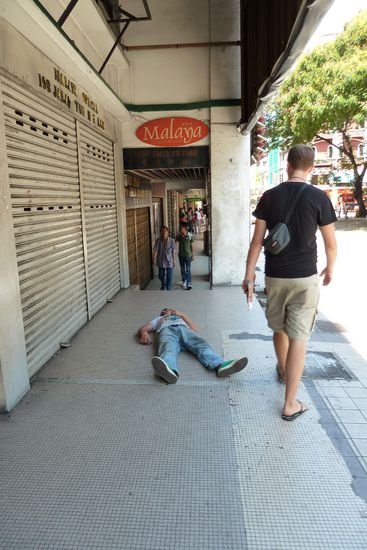 keine Sorge, er atmete noch!