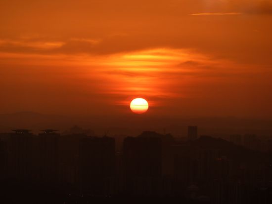 Sonnenuntergang über KL