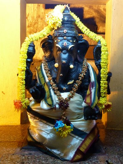 in einer Ecke saß auch Herr Ganesha