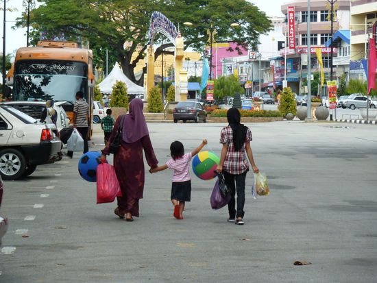 In der Stadt gabs es grade einen Rummel, da hat jemand fleißig gelost 