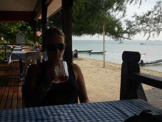 Im Restaurant gabs dann regelmäßig lecker Essen und Erfrischungen, wie frische smoothies oder Iced Cappuccino...hmmmmmm