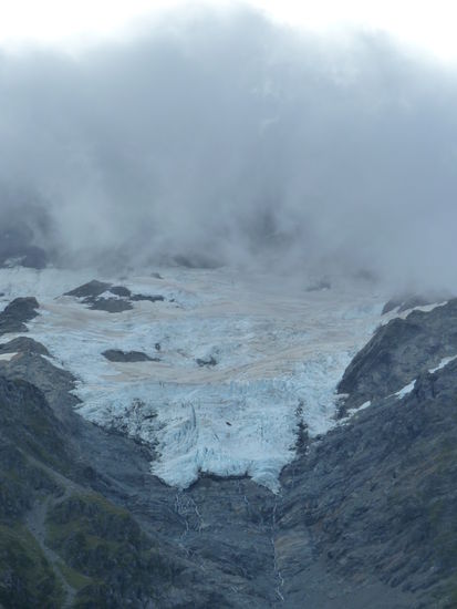 direkte Sicht auf Gletscher Nr.1.....