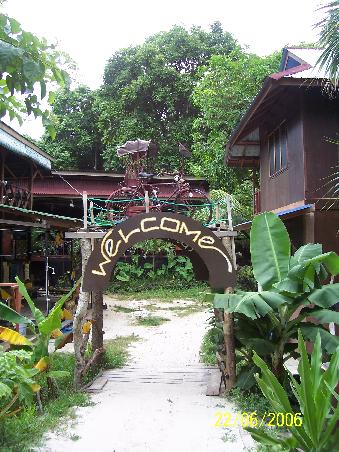Eingang zu den Panorama Chalets