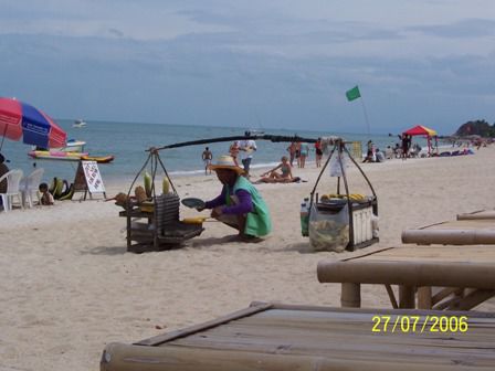 Essensversorgung am Strand