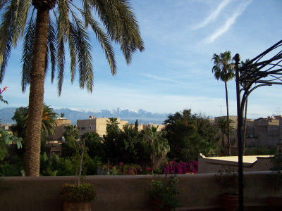 Blick vom Hotel in Taroudant (Le Palais Oumensour)