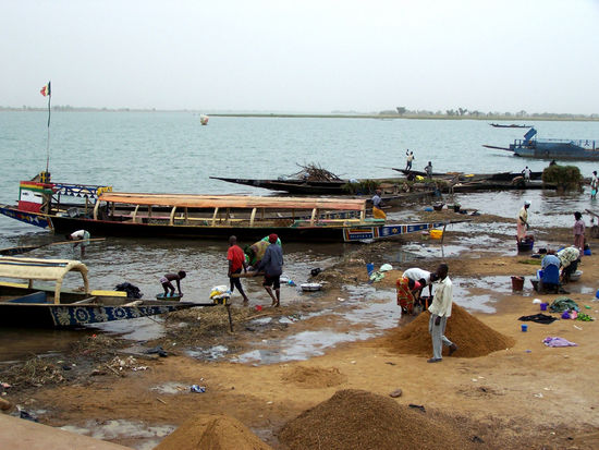 Nigerufer in Segou