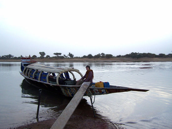unsere Pinasse Djenné - Mopti