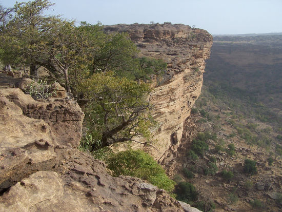 Erster Blick von der Falaise in die Ebene