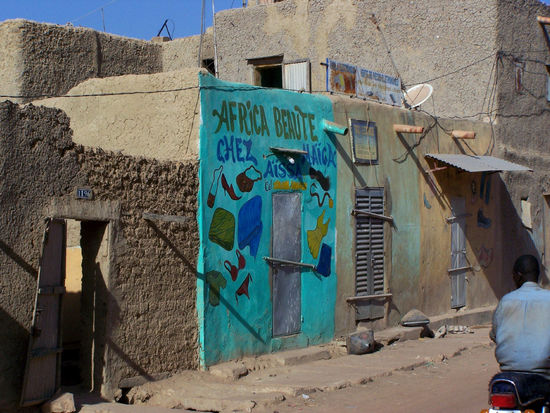 Strassenszene in Mopti