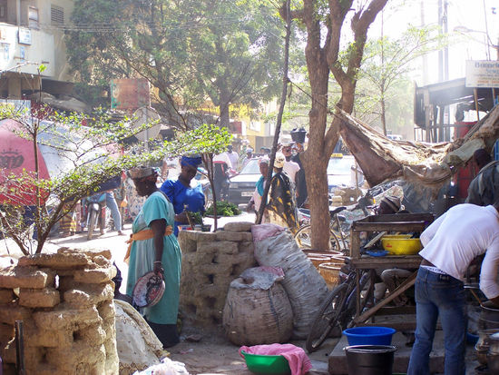 Strassenszene in Mopti