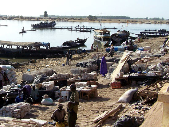 Hafen in Mopti