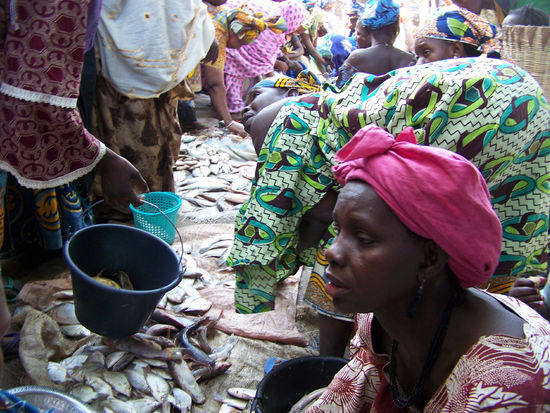 Strassenszene in Mopti
