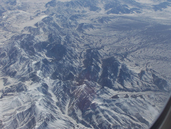 Rückflug über Afghanistan