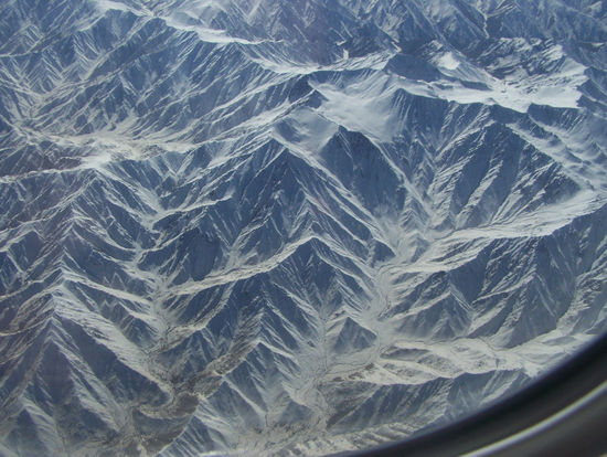 Rückflug über Afghanistan