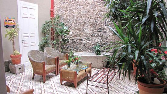unser Hotel "La Casa de Vegueta" - Innenhof