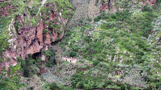 Barranco am Nordhang des Bergmassifs
