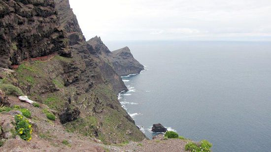 an der Küste zwischen Aldea de San Nicolas und Agaete