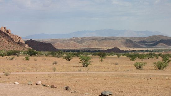 Blick vom Camp Richtung Brandberg
