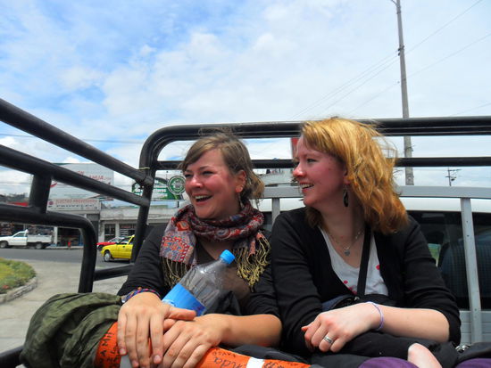 Johanna und ich auf der Camioneta