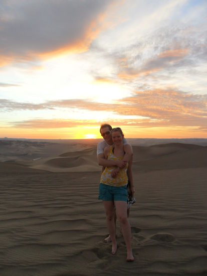 wundervoller Sonnenuntergang - die Qualitaet des Fotos laesst leider etwas zu wuenschen uebrig 