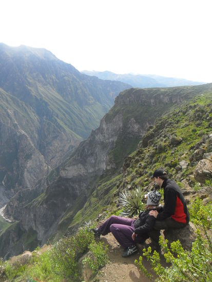 Colca Canyon (ganz unten sieht man den Colca River)