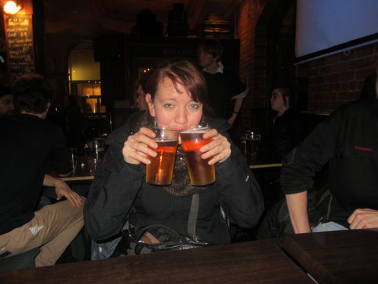 Buy one beer, get one free 