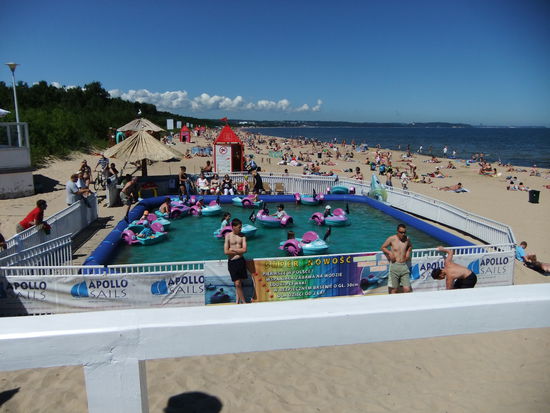Am Strand in Sopot