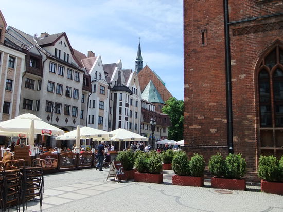 Häuserreihe am Marktplatz in Kolobrzeg