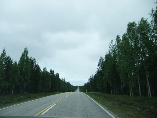 Immer geradeaus bei dem dichten Verkehr