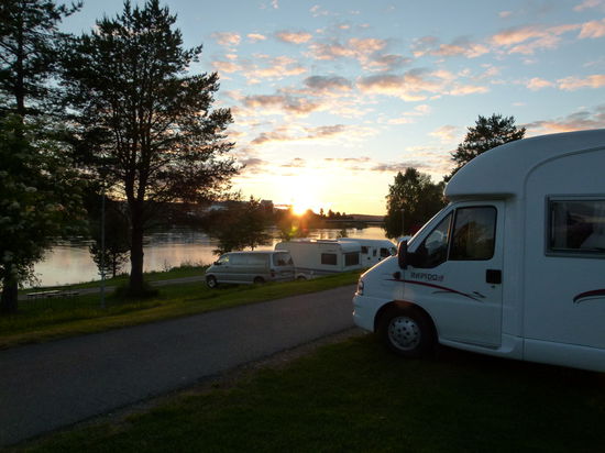 Mitternacht in Rovaniemi