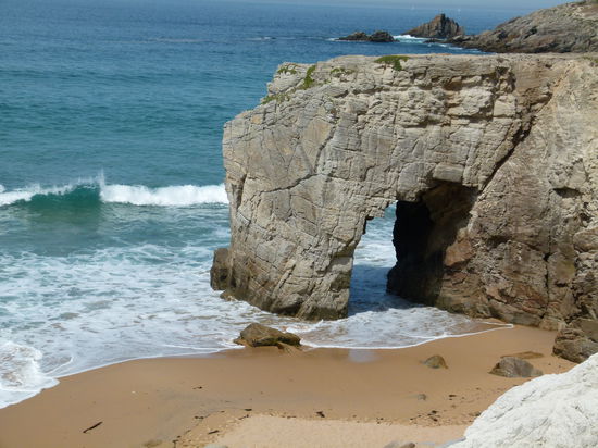 Sandbucht an der Côte Sauvage