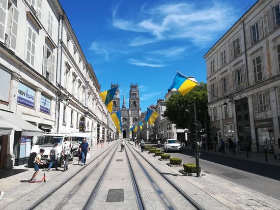 Mit Blick auf die Kathedrale