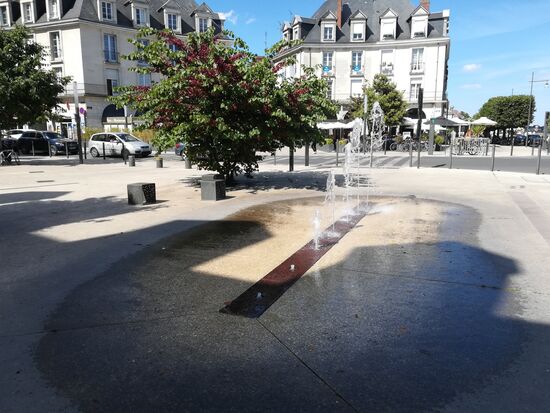 Abkühlung in der Stadt