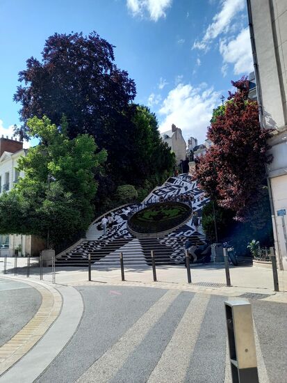 Treppenbild in Blois