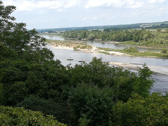 Vom Schloß Blick auf die Loire