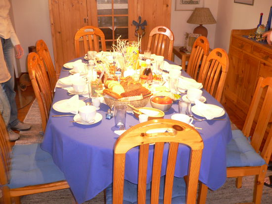 Reichhaltiges Frühstück..............