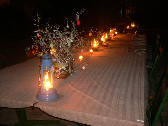 Die Windlichter sorgten für stimmungsvolle Atmosphäre