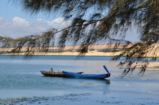 Der Lotussee an den Weissen Sanduenen