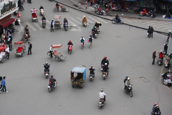 10.03.11 - wenn keine Rushhour ist, wirkt es doch sehr geordnet, oder?