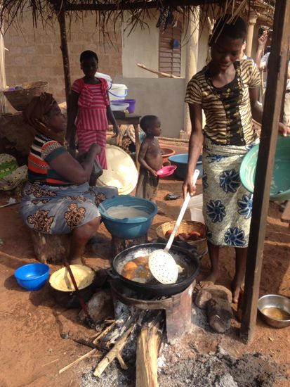 Kleiner Snack, frisch aus dem Ölbad