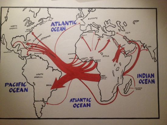Sklaven kamen in die ganze Welt von Afrika aus