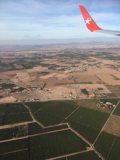 Anflug auf Marrakesch