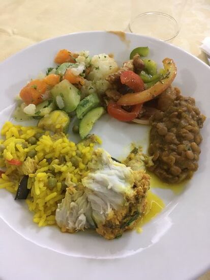 Reichhaltiges Abendessen