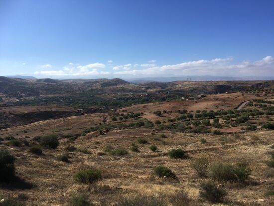 Auf dem Weg von Marrakesh zu den ouzoud–Wasserfällen